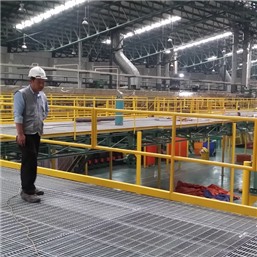 亚洲包装工业驻越南北部工厂2号生产线建设机器基础和安装PLATFORM系统项目